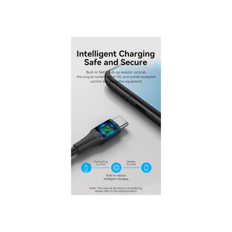 Дата кабель USB 2.0 AM to Type-C 0.5m 3.0A (18W) PVC VENTION (CTHBD) - фото 6