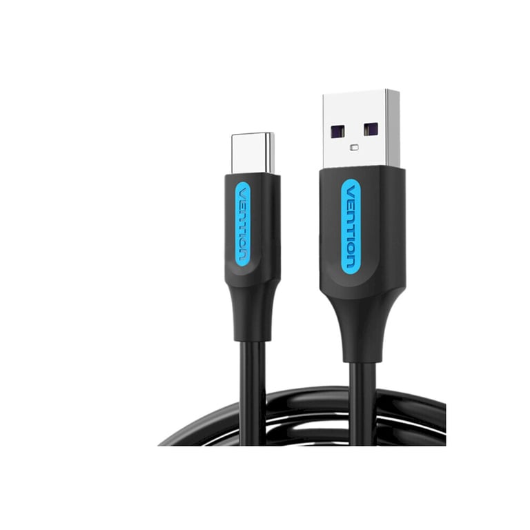 Дата кабель USB 2.0 AM to USB-C 0.5m 5.0A (25W) PVC black Vention (CORBD) - фото 2