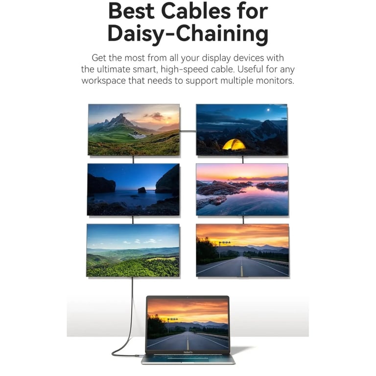 Дата кабель USB-C to USB-C 1.0m Thunderbolt 4 240W (50V/5A) 8K60Hz Gray Aluminum Alloy Vention (TAVHF) - фото 10