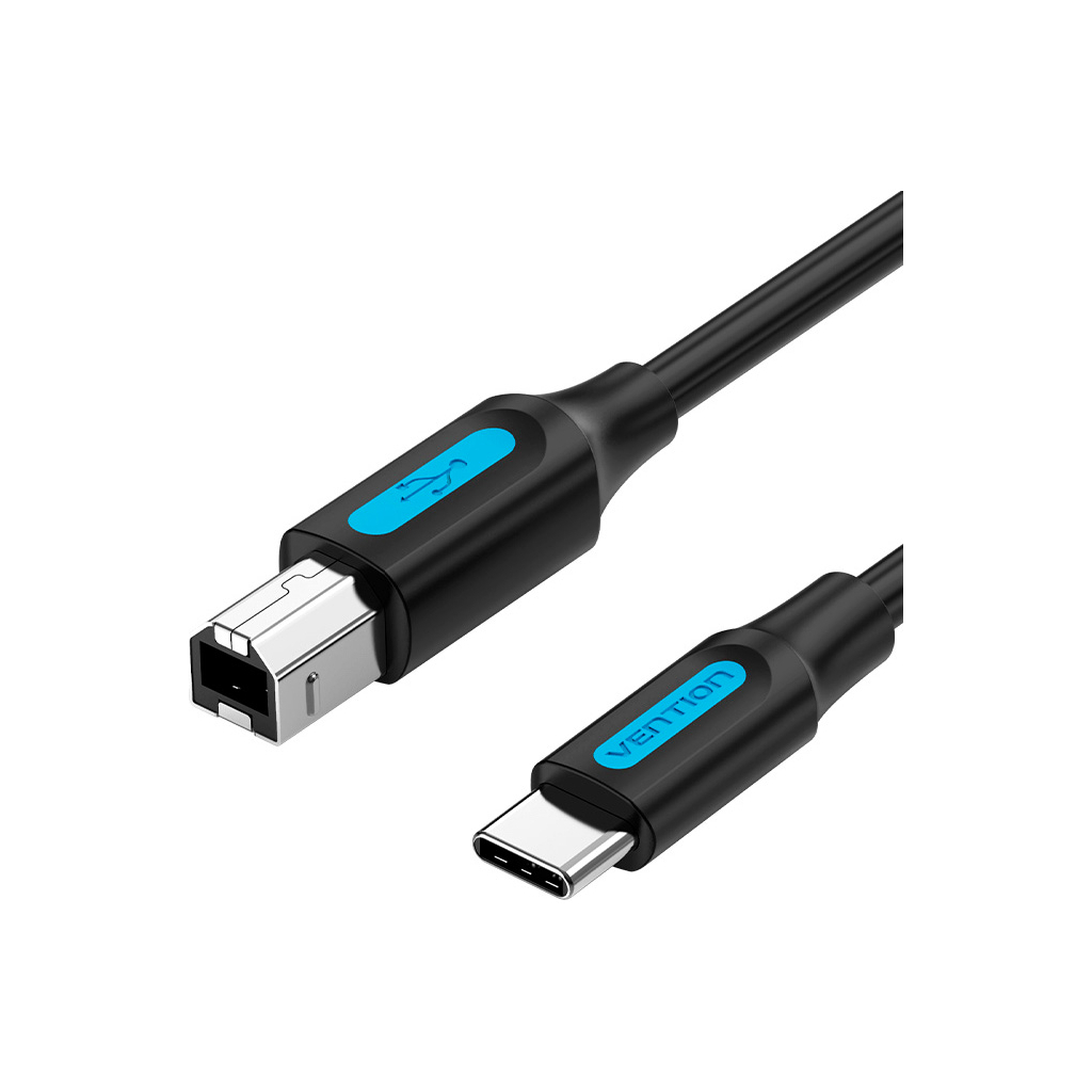 Кабель для принтера USB-C 2.0 to BM 2.0m 2.4А 480Mbps Vention (CQUBH) - фото 1