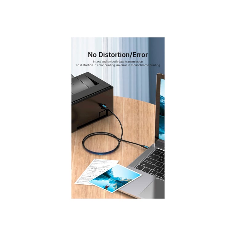 Кабель для принтера USB-C 2.0 to BM 2.0m 2.4А 480Mbps Vention (CQUBH) - фото 5