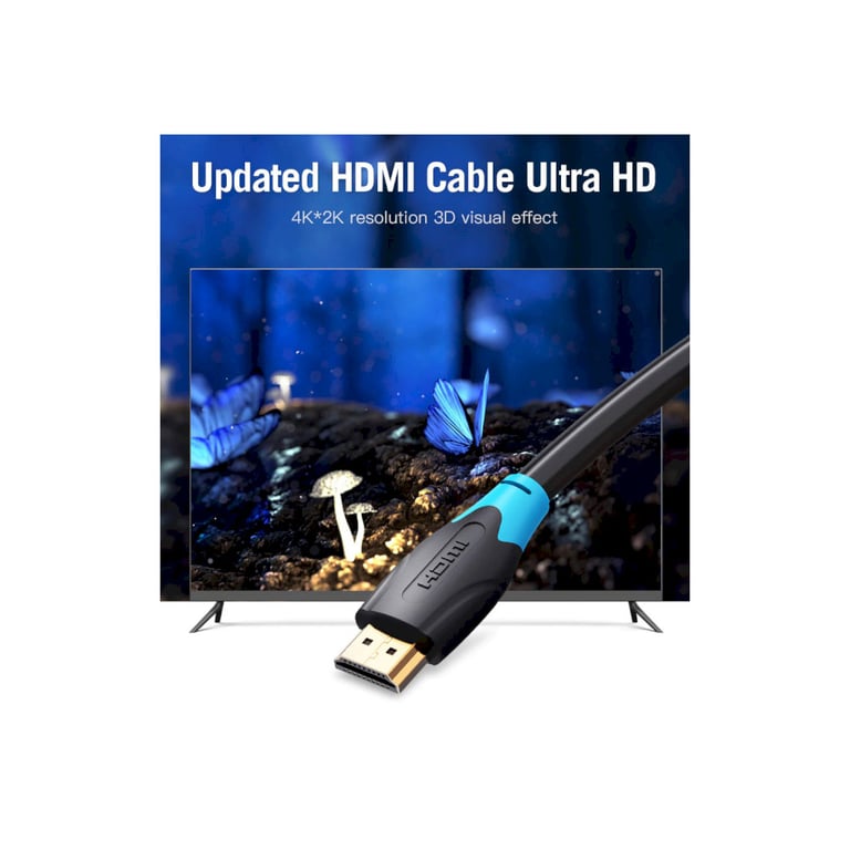 Кабель мультимедійний HDMI M to HDMI M 8.0m V2.0 4K60Hz VENTION (AACBK) - фото 4