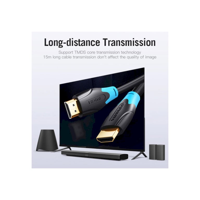 Кабель мультимедійний HDMI M to HDMI M 8.0m V2.0 4K60Hz VENTION (AACBK) - фото 6