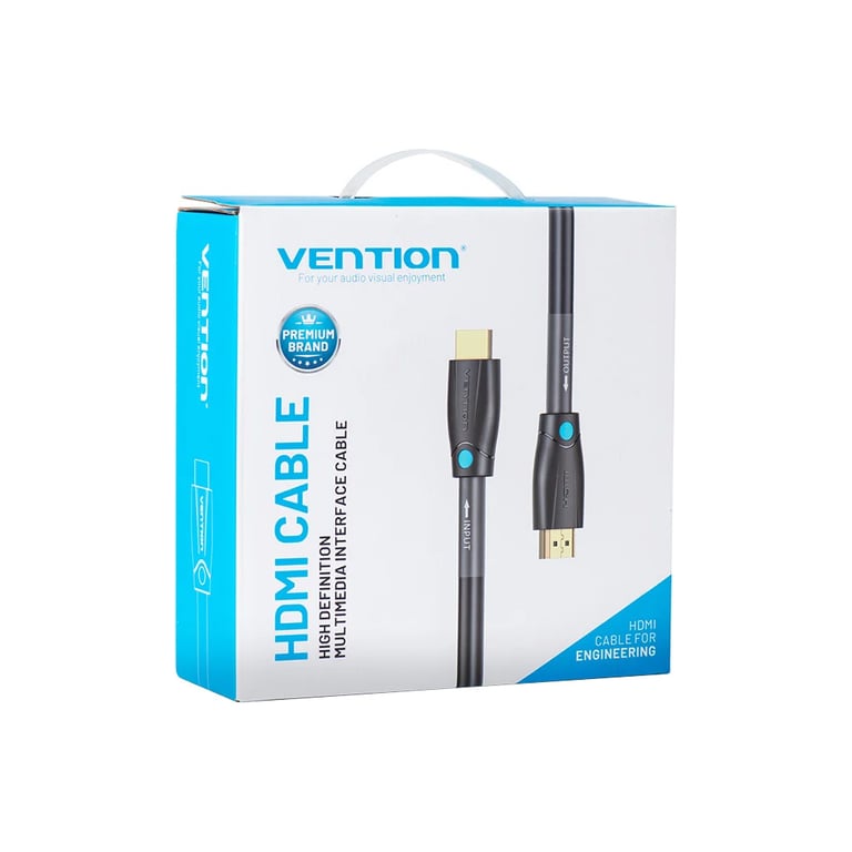 Кабель мультимедійний HDMI M to HDMI M 10.0m V2.0 4K60Hz black Vention (AAMBL) - фото 2