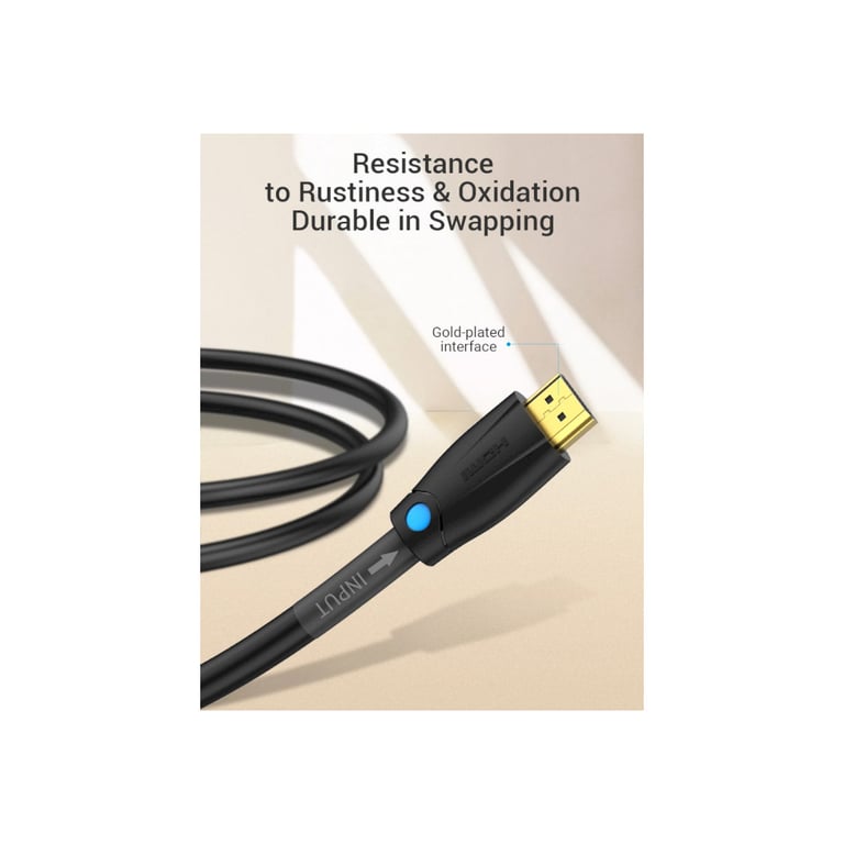 Кабель мультимедійний HDMI M to HDMI M 10.0m V2.0 4K60Hz black Vention (AAMBL) - фото 4