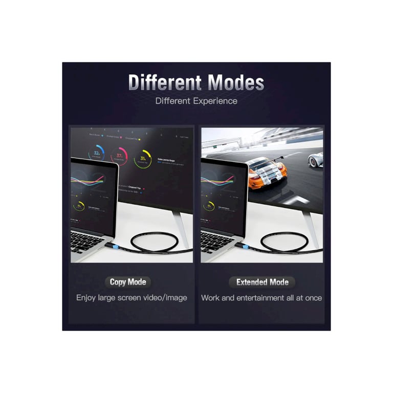 Кабель мультимедійний HDMI M to HDMI M 2.0m V2.0 4K30Hz Vention (AACBH) - фото 10