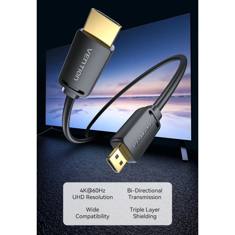 Кабель мультимедійний HDMI M to HDMI mini M 3.0m V2.0 4K60Hz Vention (AGHBI) - фото 8