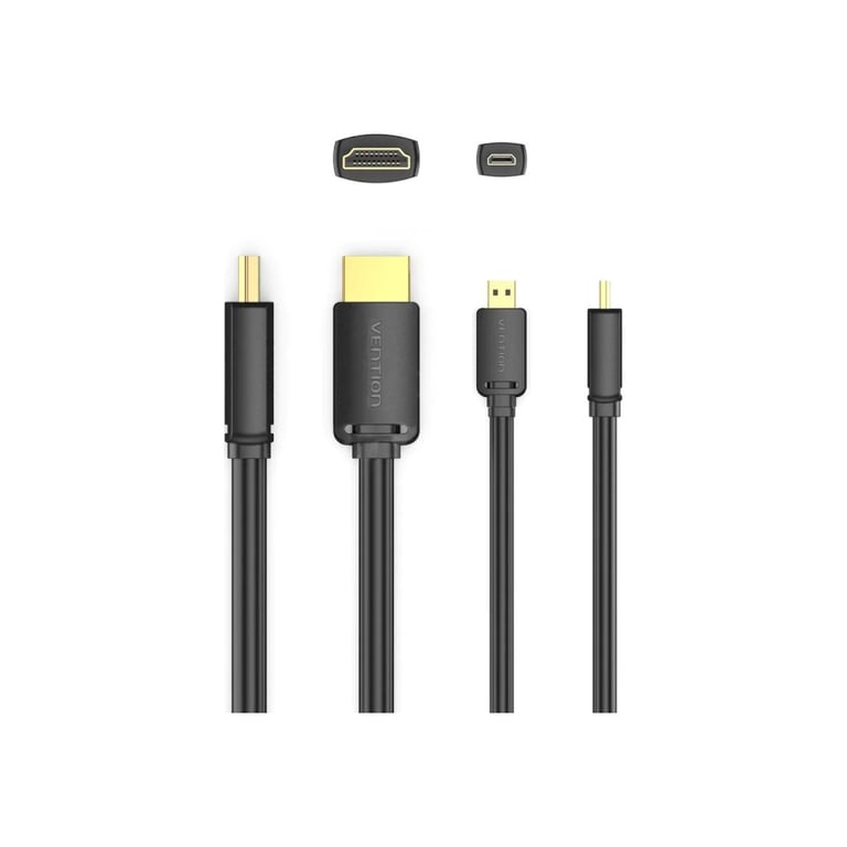 Кабель мультимедійний HDMI M to HDMI micro M 1.5m V2.0 4K 60Hz 18Gbps HDR Dolby Vention (AGIBG) - фото 3