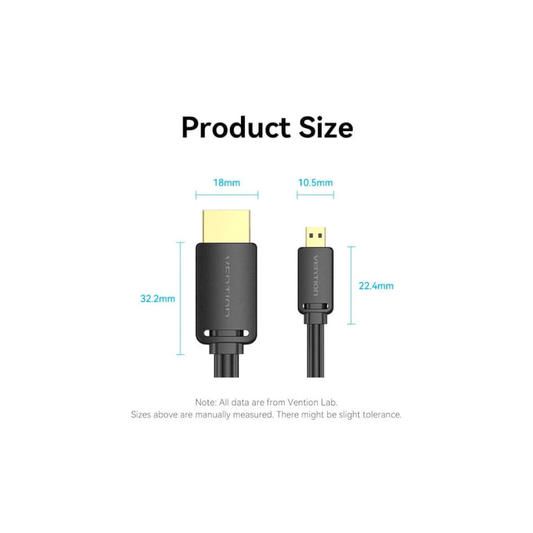 Кабель мультимедійний HDMI M to HDMI micro M 1.5m V2.0 4K 60Hz 18Gbps HDR Dolby Vention (AGIBG) - фото 7