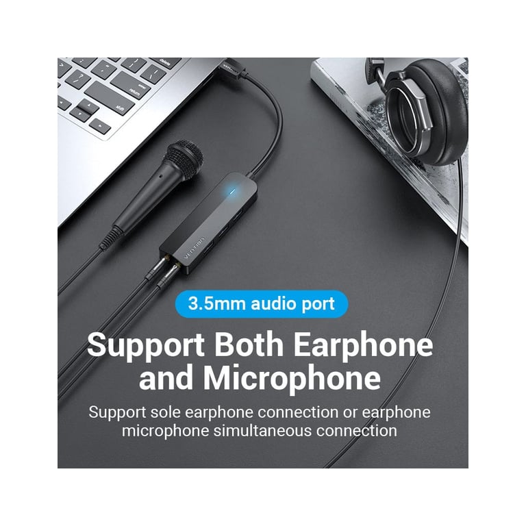 Концентратор Vention USB 3.0 to 3хUSB 3.0/2хTRS Audio/USB Micro 1.0m (CHIBF) - фото 6