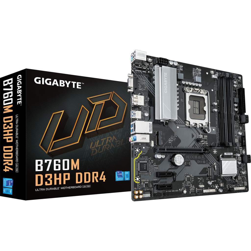 Материнська плата GIGABYTE B760M D3HP DDR4 - фото 4 Материнська плата GIGABYTE B760M D3HP DDR4 - фото 4