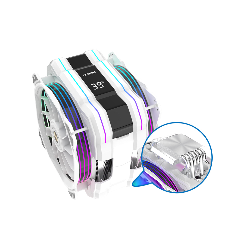 Кулер до процесора Alseye M120D-W-Plus II (AS.01.01.0051) - фото 5 Кулер до процесора Alseye M120D-W-Plus II (AS.01.01.0051) - фото 5