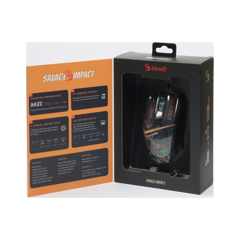 Мишка A4Tech W63 Max USB Renegade Midnight (4711422003710) - фото 4