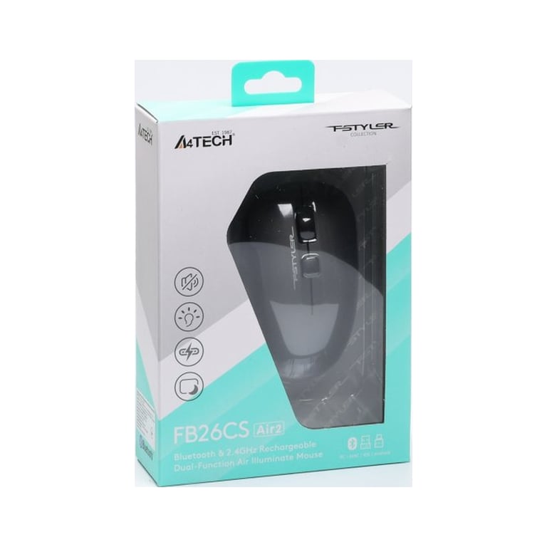 Мишка A4Tech FB26CS Air2 Wireless/Bluetooth Smoky Grey (4711421999090) - фото 11