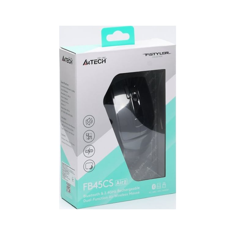 Мишка A4Tech FB45CS Air2 Wireless/Bluetooth Stone Grey (4711421999304) - фото 9