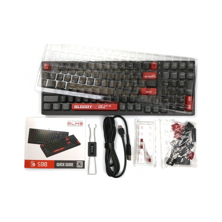 Клавіатура A4Tech Bloody S98 RGB BLMS Red USB Bloody Red (4711421991674) - фото 9