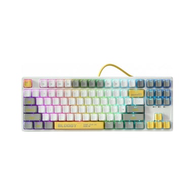 Клавіатура A4Tech Bloody S87 RGB BLMS TKL USB Energy White (4711421993708) - фото 1