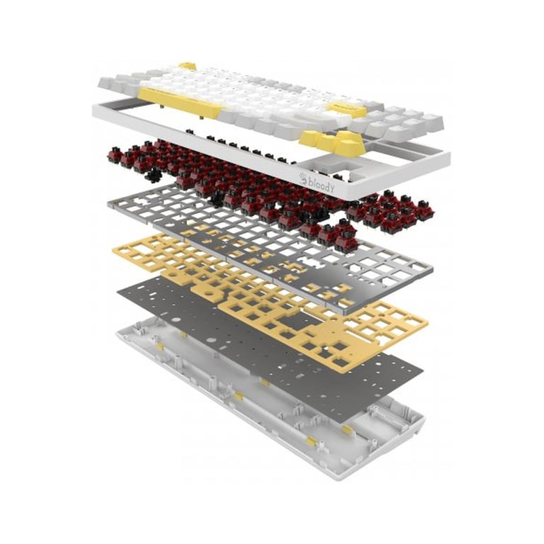 Клавіатура A4Tech Bloody S87 RGB BLMS TKL USB Energy White (4711421993708) - фото 12