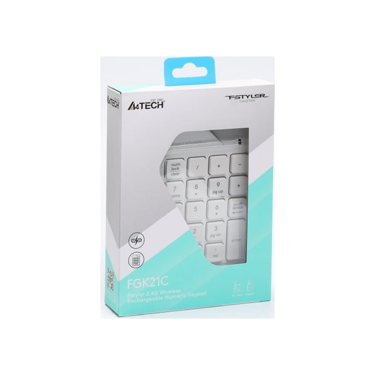 Клавіатура A4Tech FGK21C Wireless White (4711421994057) - фото 8