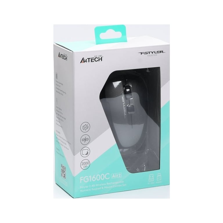 Комплект A4Tech FG1600C Air2 Wireless Grey (4711421998819) - фото 5