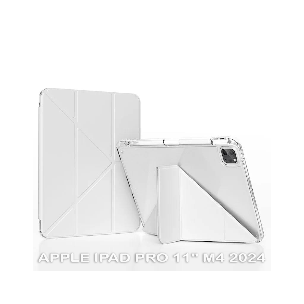 Чохол до планшета BeCover Ultra Slim Origami Transparent Apple iPad Pro 11" M4 2024 Gray (711690) - фото 1