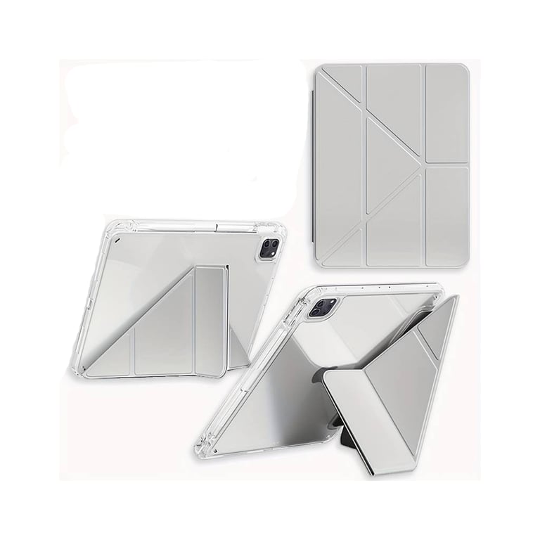Чохол до планшета BeCover Ultra Slim Origami Transparent Apple iPad Pro 11" M4 2024 Gray (711690) - фото 2