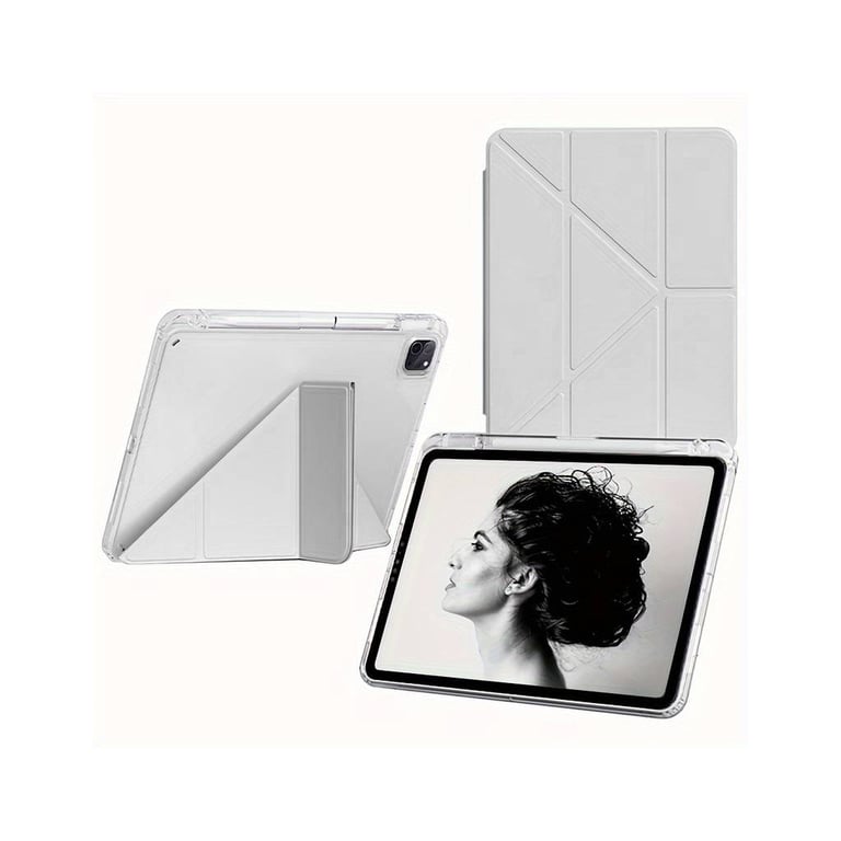 Чохол до планшета BeCover Ultra Slim Origami Transparent Apple iPad Pro 11" M4 2024 Gray (711690) - фото 3