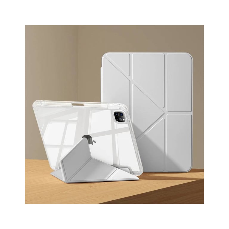 Чохол до планшета BeCover Ultra Slim Origami Transparent Apple iPad Pro 11" M4 2024 Gray (711690) - фото 4