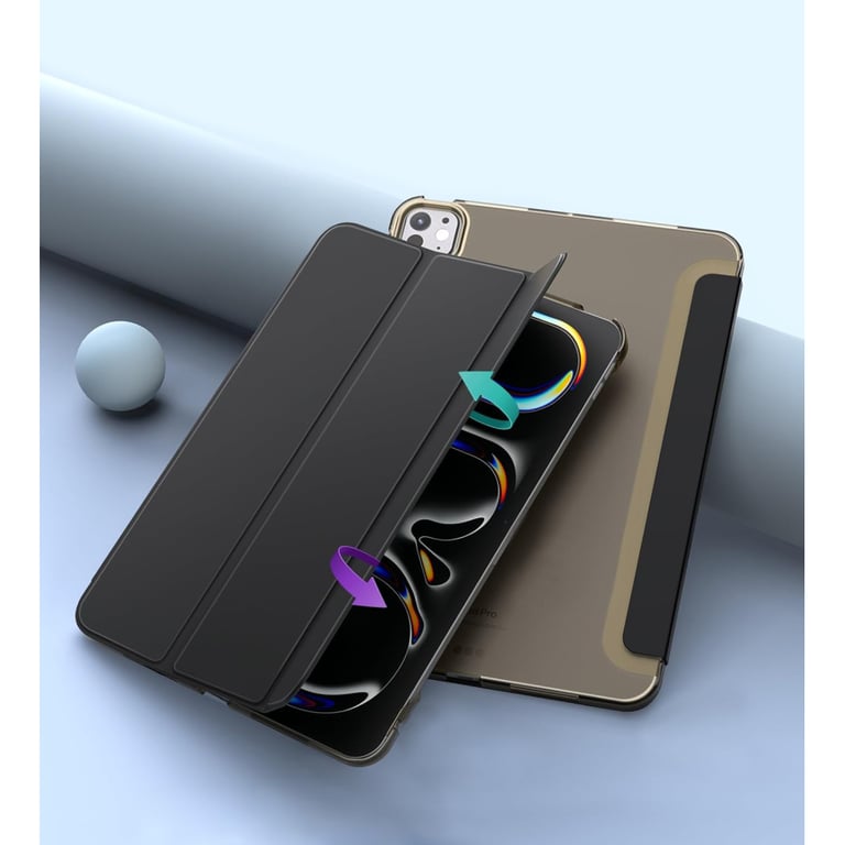 Чохол до планшета BeCover Tri Fold Hard Apple iPad Pro 11" M4 2024 Black (711726) - фото 3