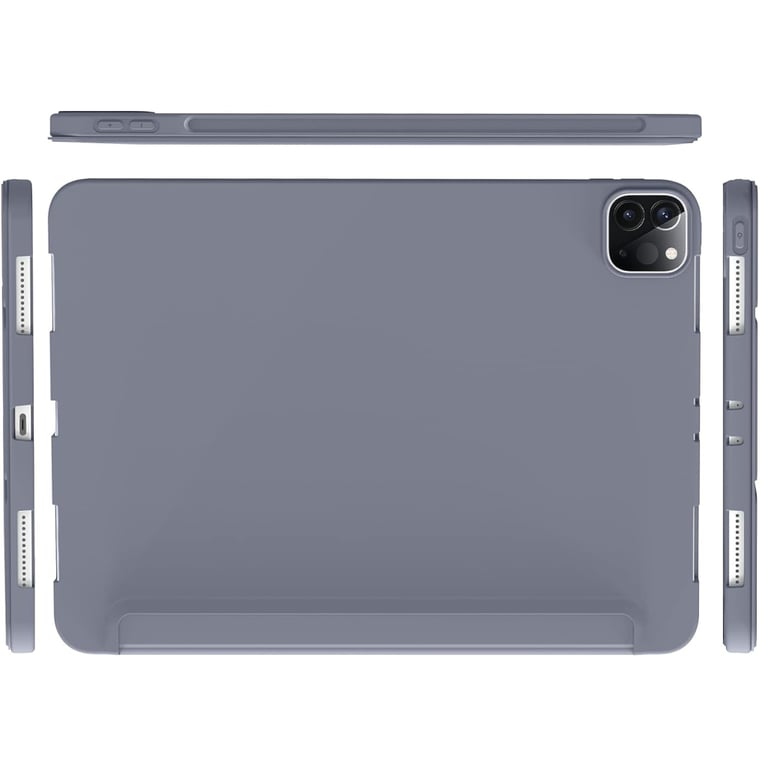 Чохол до планшета BeCover Tri Fold Soft TPU Silicone Apple iPad Pro 12.9 2020/2021/2022 Purple (711739) - фото 2