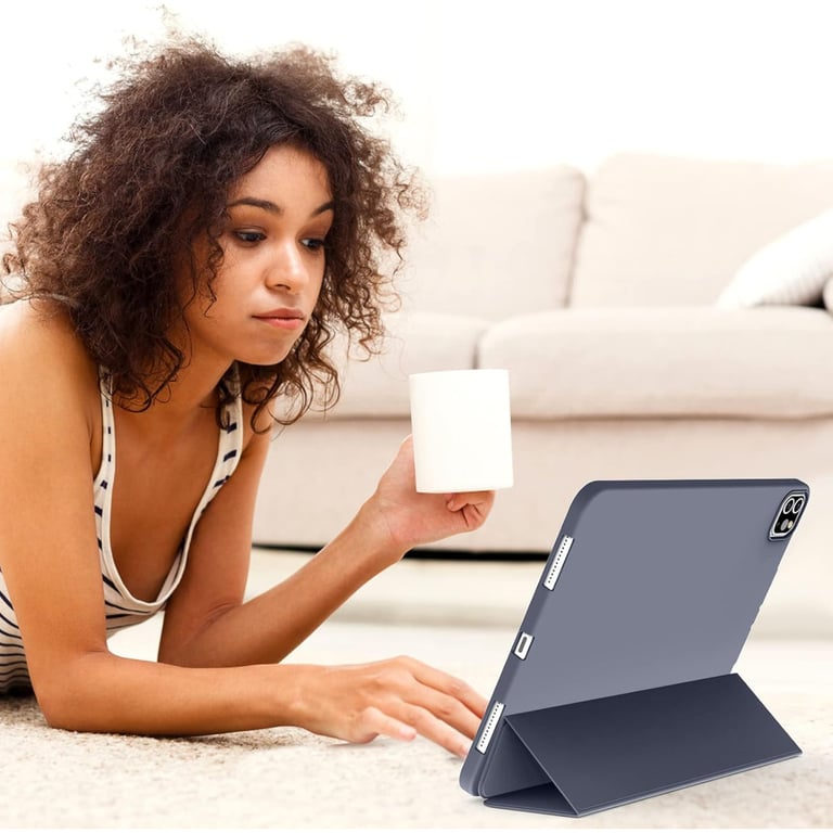 Чохол до планшета BeCover Tri Fold Soft TPU Silicone Apple iPad Pro 12.9 2020/2021/2022 Purple (711739) - фото 5