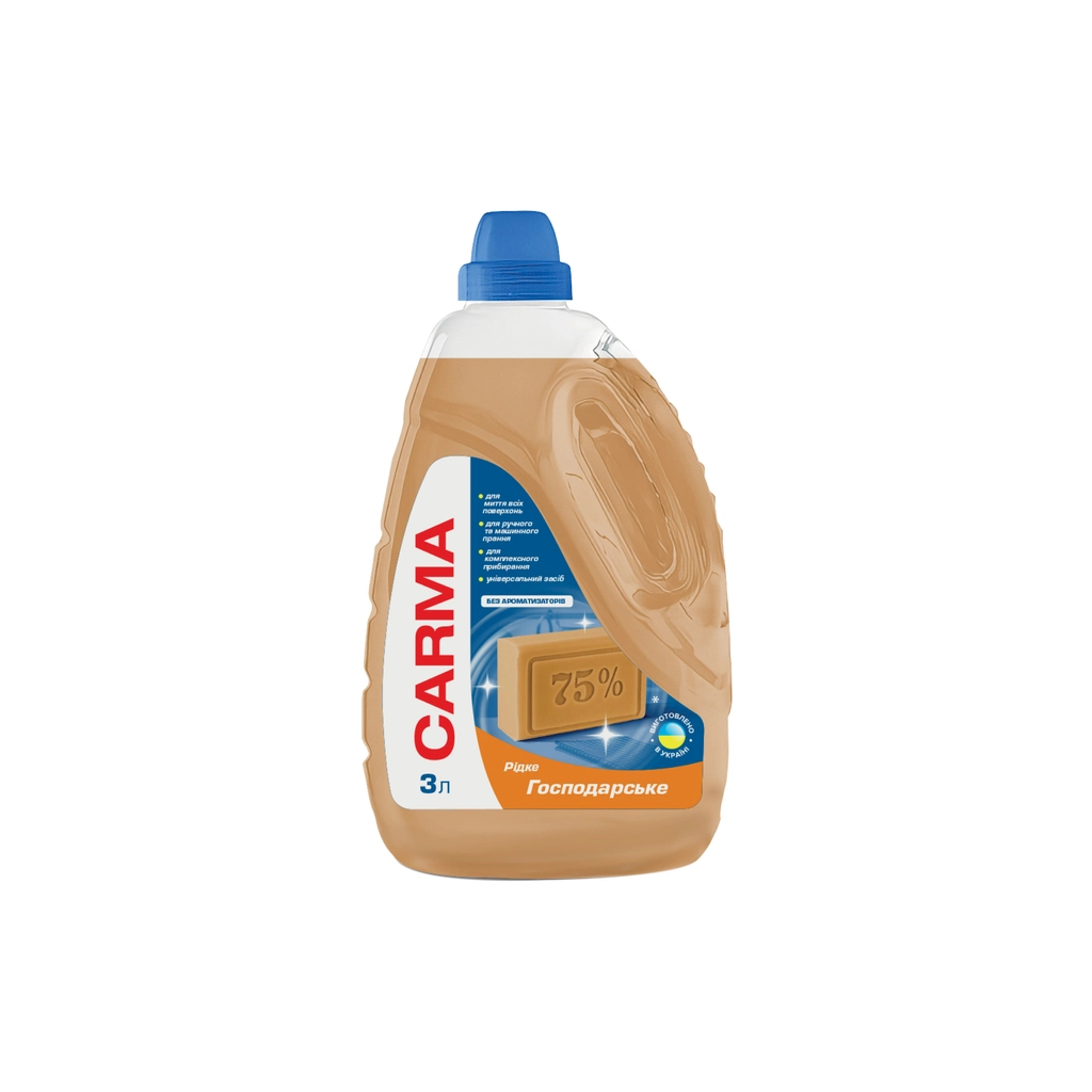 Гель для прання Carma Мило рідке Господарське 3 л (4823098414780) - фото 1