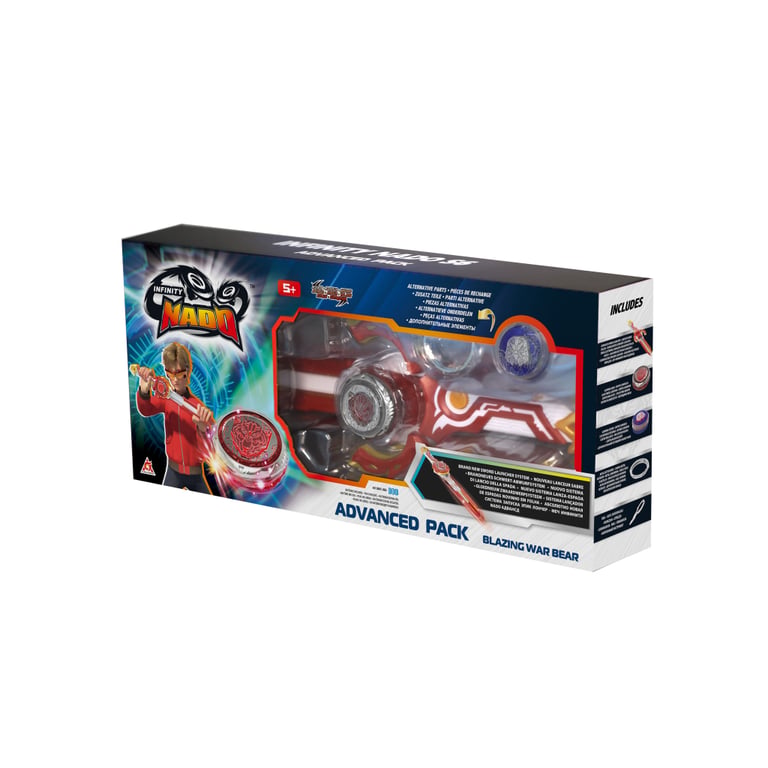 Дзига Infinity Nado VI серія Advanced Pack Blazing War Bear Палаючий Бойовий Ведмідь (EU654132) - фото 1