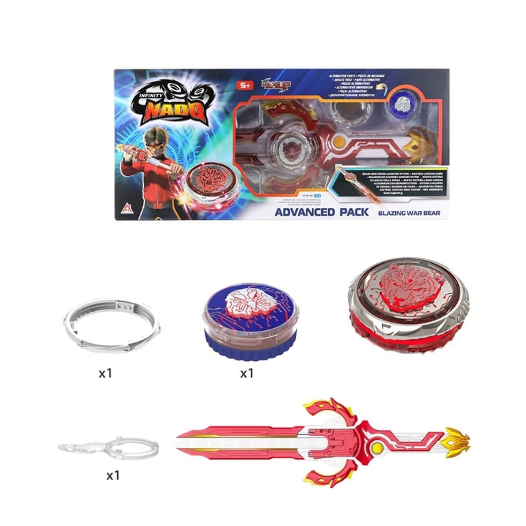 Дзига Infinity Nado VI серія Advanced Pack Blazing War Bear Палаючий Бойовий Ведмідь (EU654132) - фото 2