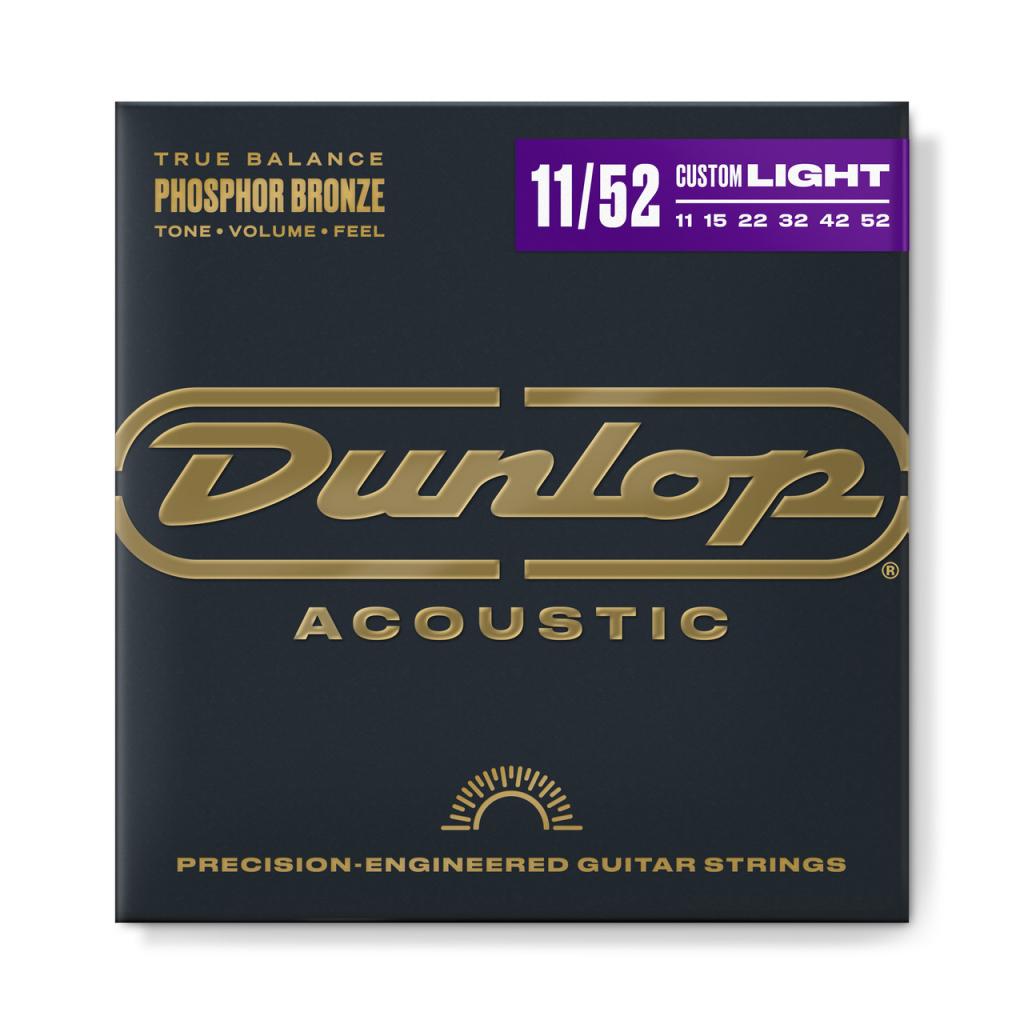 Струни для гітари Jim Dunlop Phosphor Bronze Acoustic Guitar Strings (11-52) (DAP1152) - фото 1 Струни для гітари Jim Dunlop Phosphor Bronze Acoustic Guitar Strings (11-52) (DAP1152) - фото 1