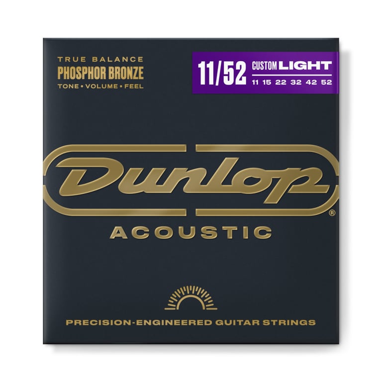 Струни для гітари Jim Dunlop Phosphor Bronze Acoustic Guitar Strings (11-52) (DAP1152) - фото 1