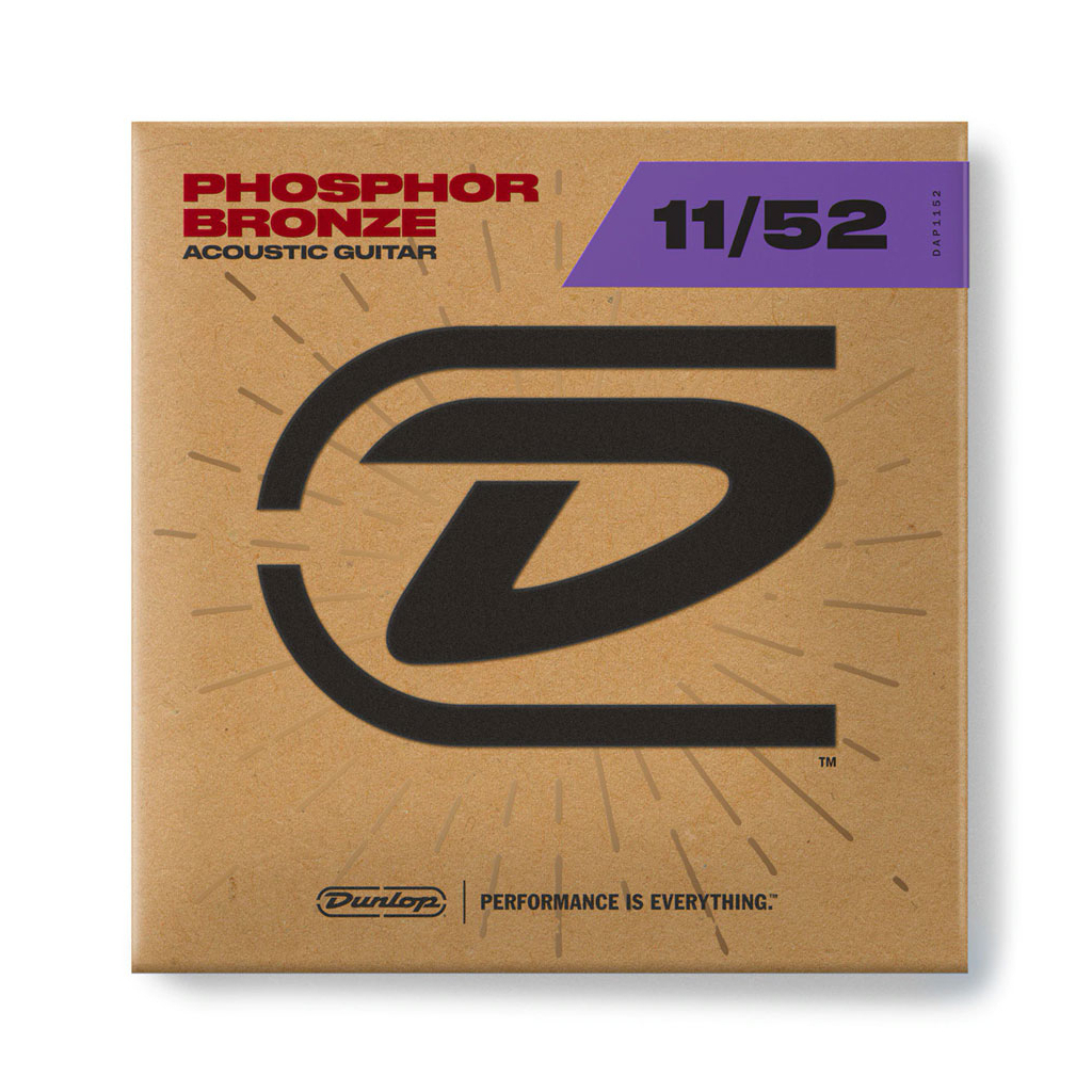 Струни для гітари Jim Dunlop Phosphor Bronze Acoustic Guitar Strings (11-52) (DAP1152) - фото 4 Струни для гітари Jim Dunlop Phosphor Bronze Acoustic Guitar Strings (11-52) (DAP1152) - фото 4