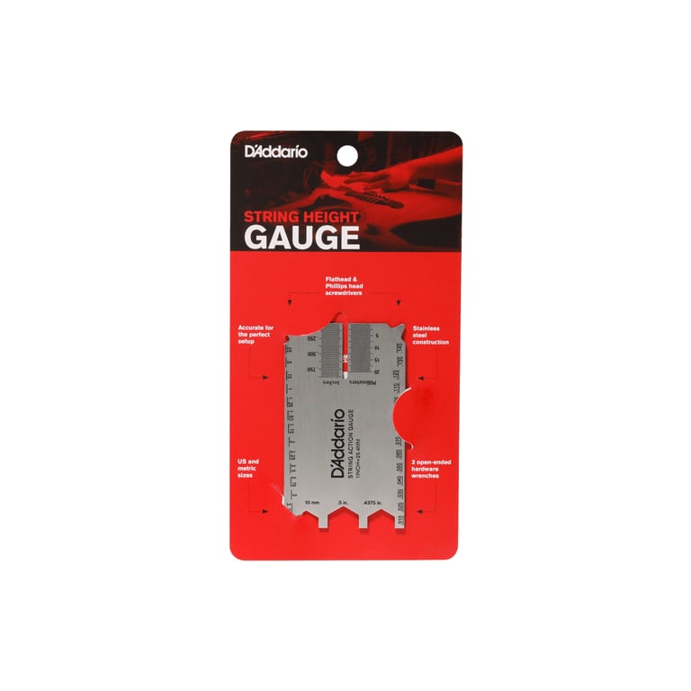 Засіб для догляду за гітарою D'Addario String Height Gauge Вимірювач висоти струн (PW-SHG-01) - фото 2