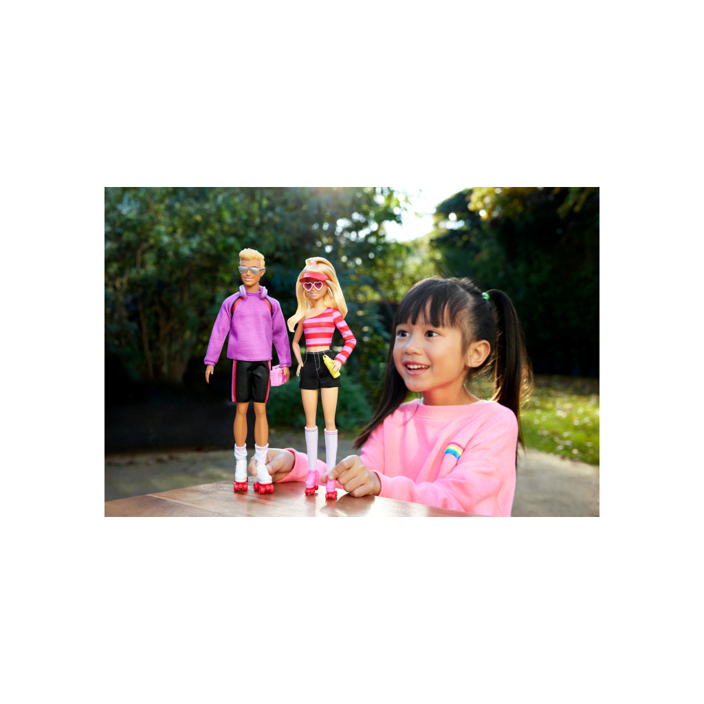 Лялька Barbie набір Барбі та Кен На роликах удвох (HXK90) - фото 7 Лялька Barbie набір Барбі та Кен На роликах удвох (HXK90) - фото 7
