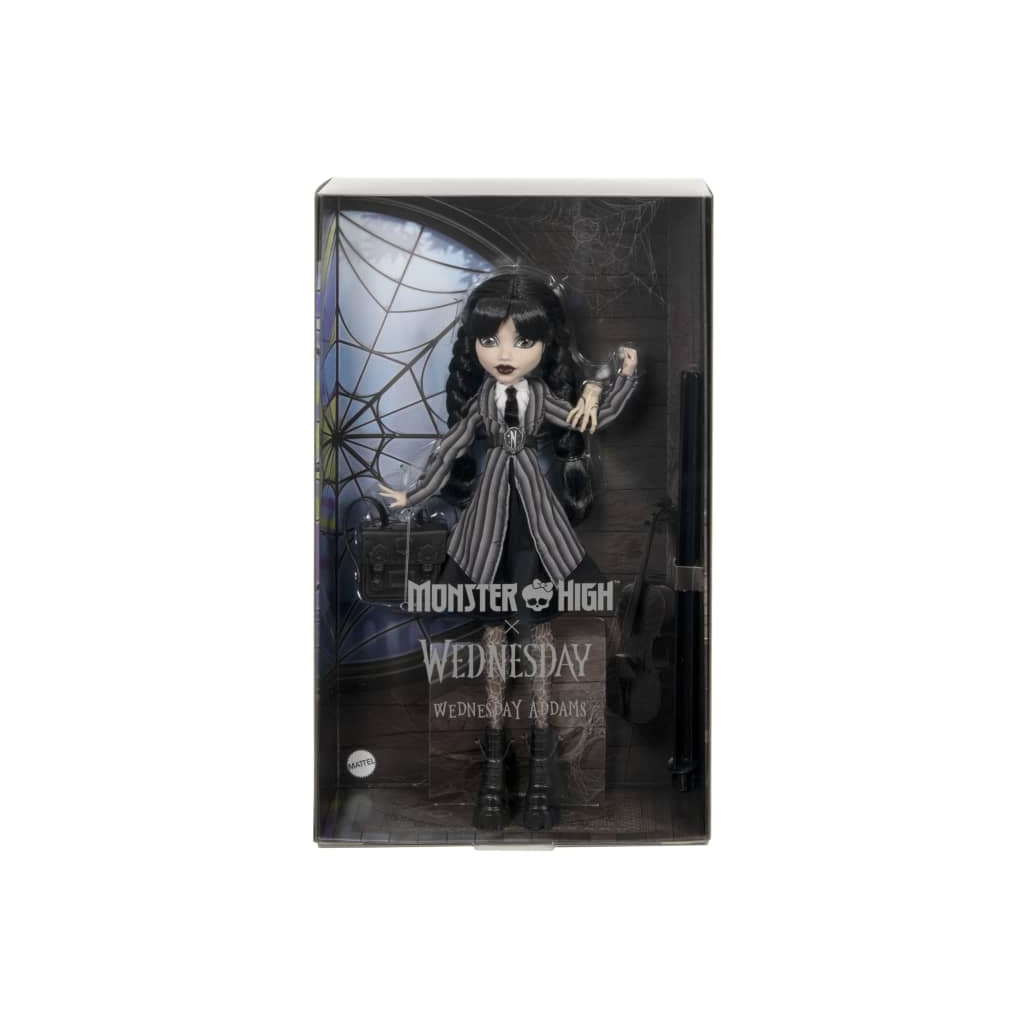 Лялька Monster High колекційна Венздей у шкільній формі (HXJ04) - фото 6 Лялька Monster High колекційна Венздей у шкільній формі (HXJ04) - фото 6