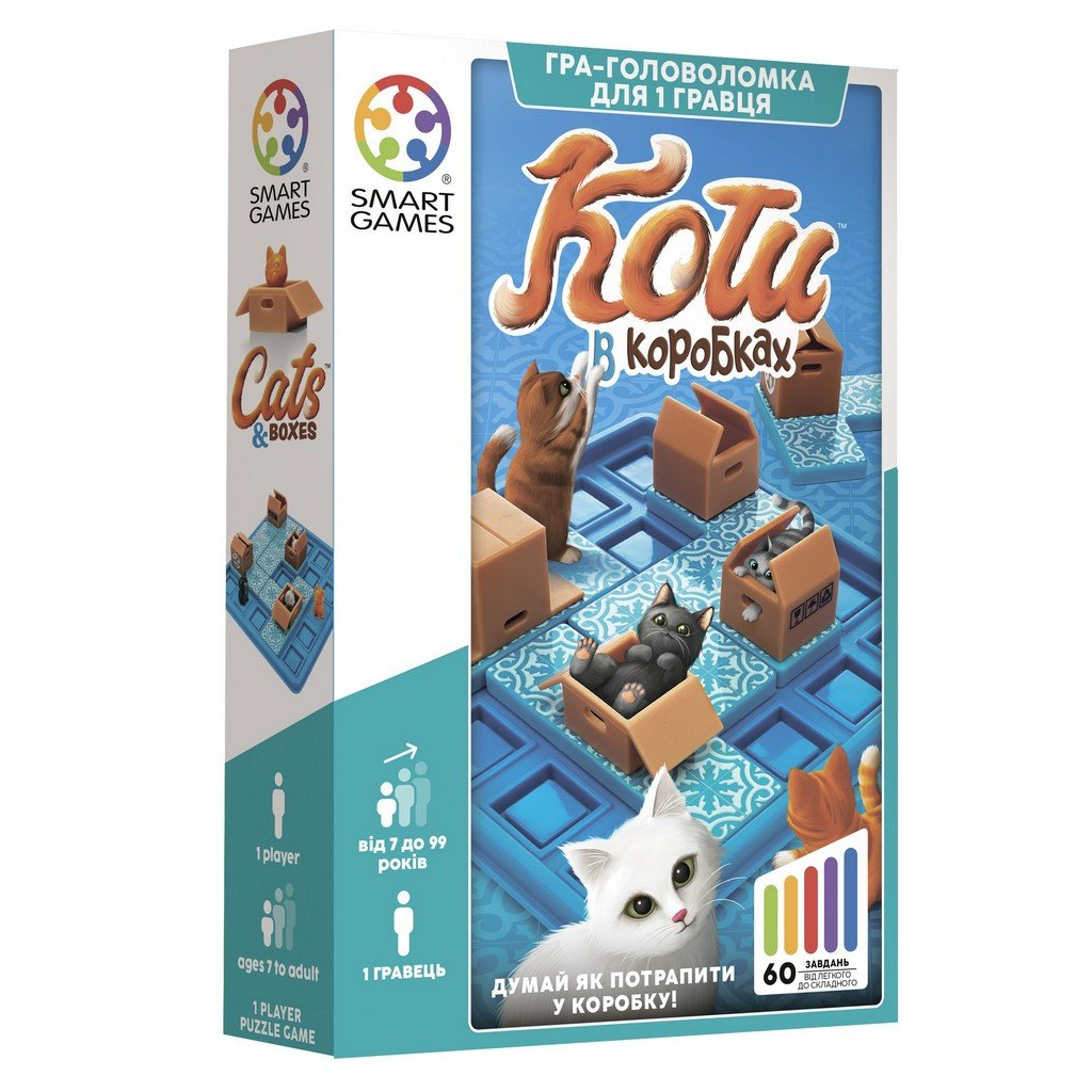 Настільна гра Smart Games Коти в коробках (SG 450 UKR) Настільна гра Smart Games Коти в коробках (SG 450 UKR)
