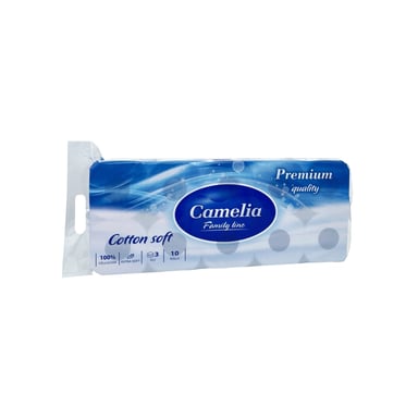 Туалетний папір Camelia Premium 3 шари 10 рулонів (8606111248007) - фото 1