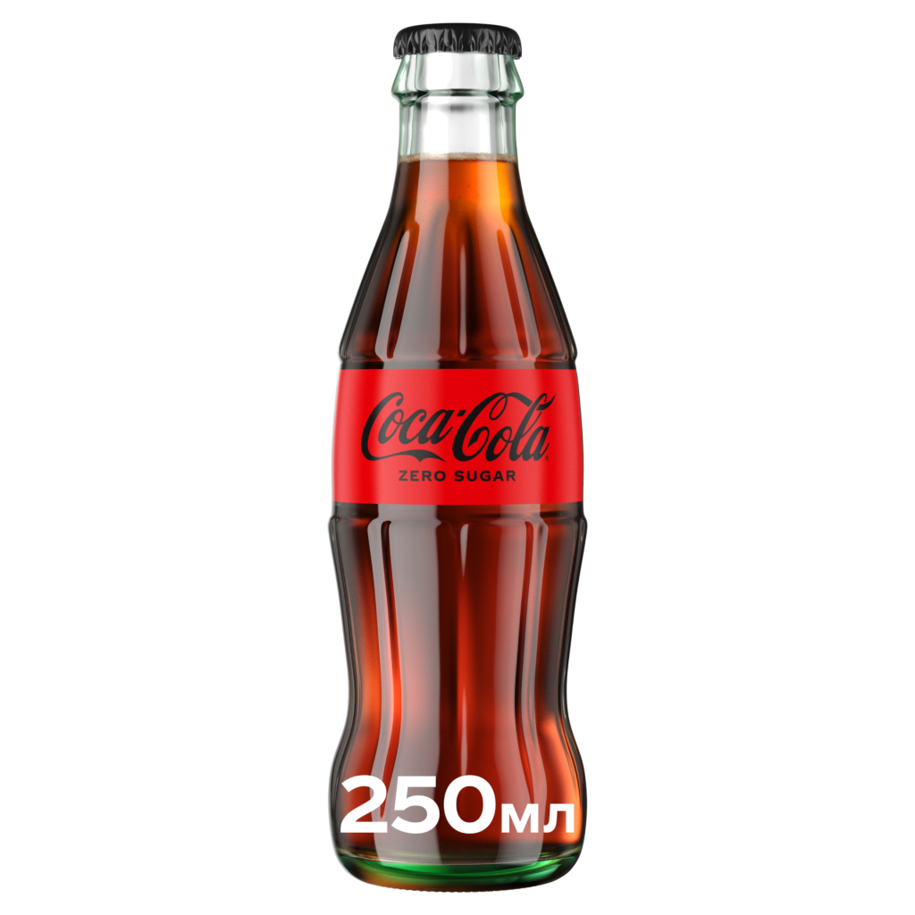 Напій Coca-Cola Zero Безалкогольний сильногазований Без цукру 250 мл (90338120) - фото 1
