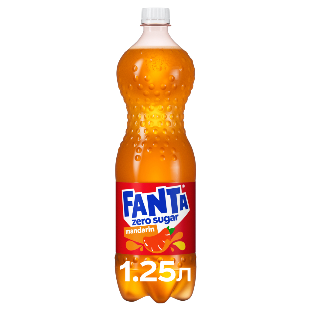 Напій Fanta Zero Sugar Безалкогольний сильногазований соковмісний Мандарин 1.25 л (5449000323781) - фото 1 Напій Fanta Zero Sugar Безалкогольний сильногазований соковмісний Мандарин 1.25 л (5449000323781) - фото 1