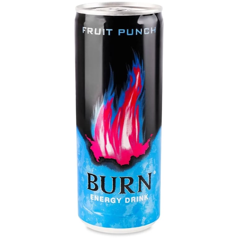 Енергетичний напій Burn Фруктовий пунш Безалкогольний сильногазований 250 мл (5060895744156) - фото 1