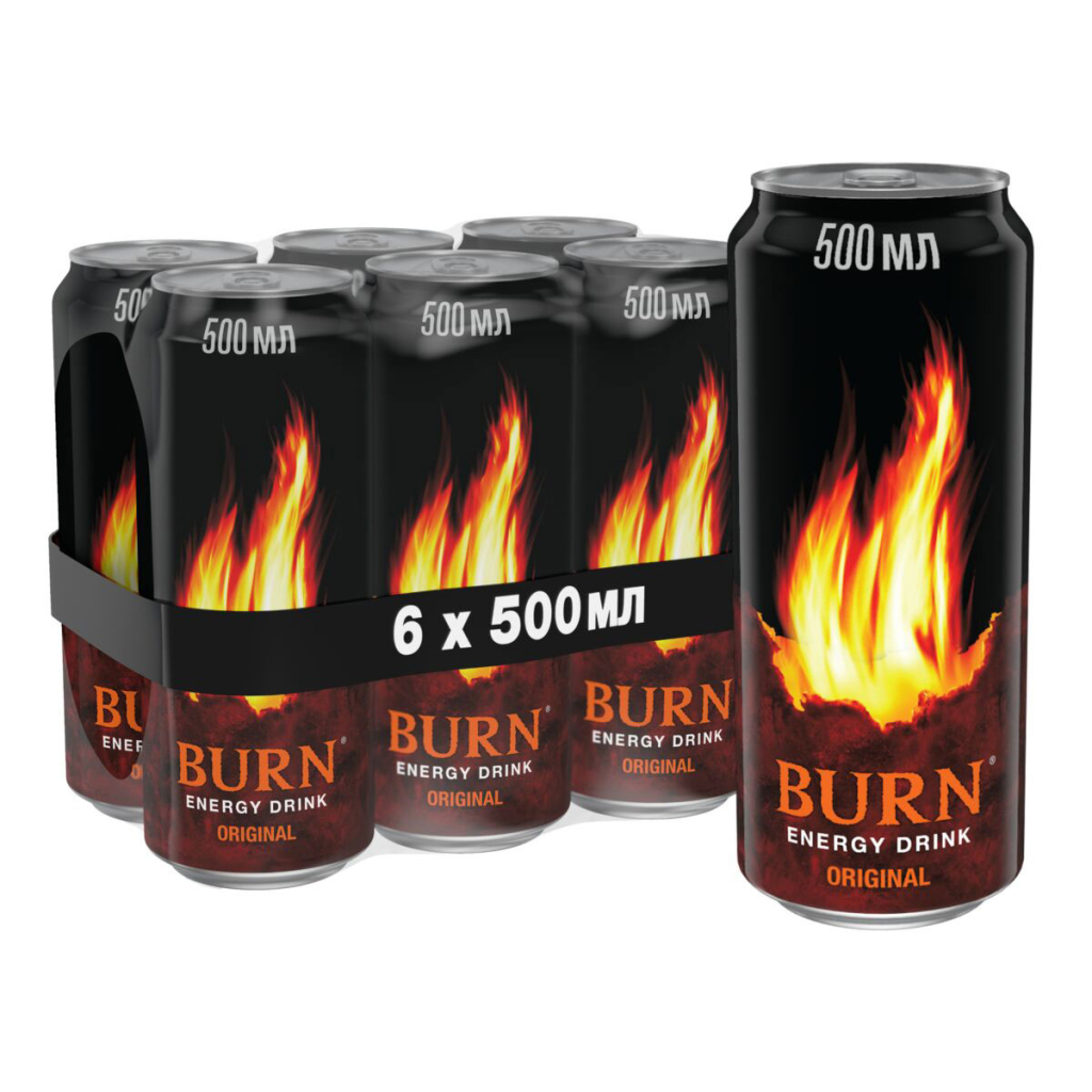 Енергетичний напій Burn Original Безалкогольний сильногазований 500 мл (5060466510951) - фото 2 Енергетичний напій Burn Original Безалкогольний сильногазований 500 мл (5060466510951) - фото 2