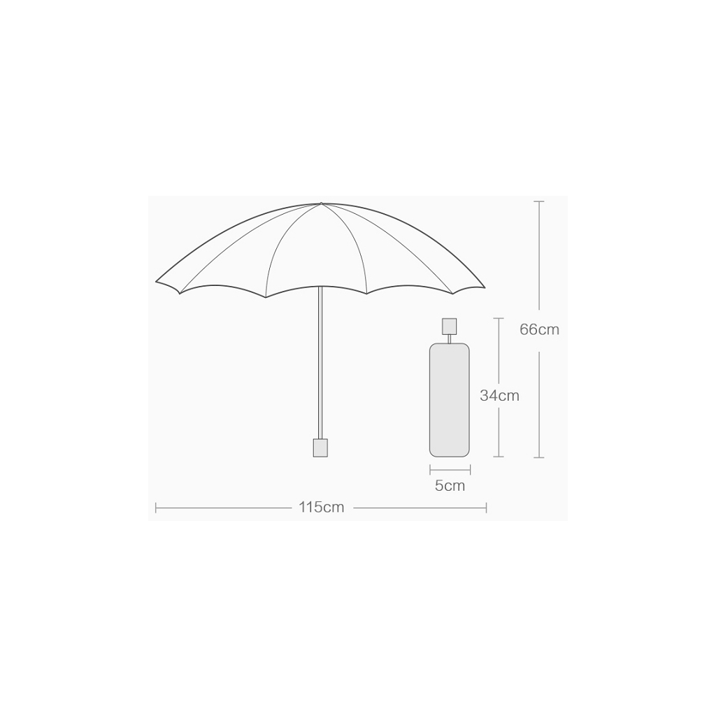 Парасоля Xiaomi RunMi Super Portable Automatic Umbrella Gray (6941413204224) - фото 5 Парасоля Xiaomi RunMi Super Portable Automatic Umbrella Gray (6941413204224) - фото 5
