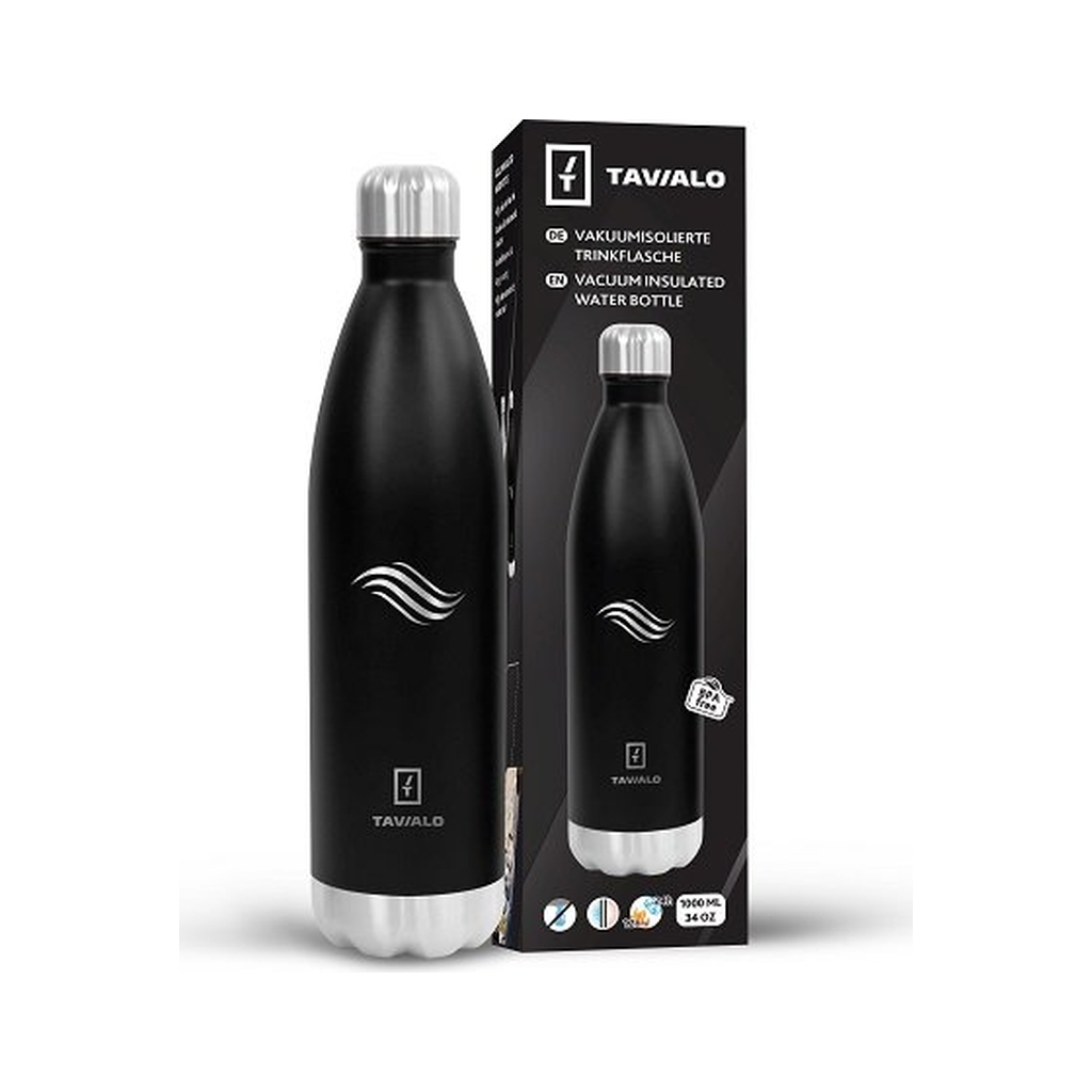 Термокружка Tavialo 1 л матовий чорний колір (191010101) - фото 5 Термокружка Tavialo 1 л матовий чорний колір (191010101) - фото 5