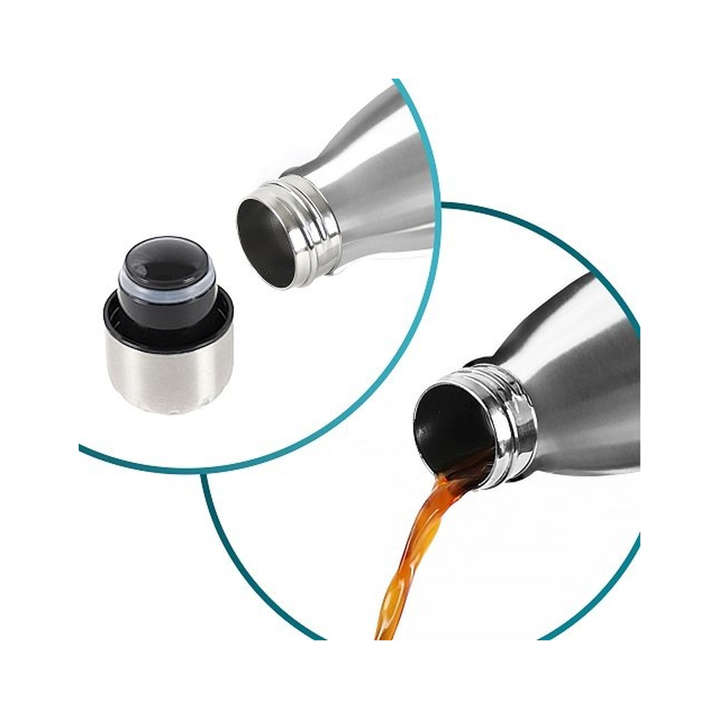 Термокружка Tavialo 500 мл металевий сріблястий колір (191500109) - фото 4 Термокружка Tavialo 500 мл металевий сріблястий колір (191500109) - фото 4