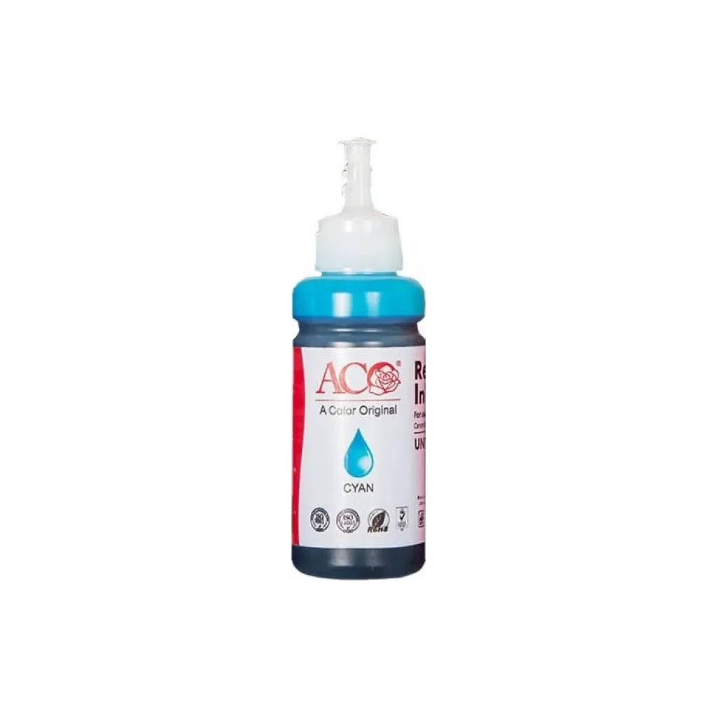 Чорнило ACO HP GT51/52 Cyan, 70ml, InkTank/Smart Tank (ACO-AH-001-CUN) Чорнило ACO HP GT51/52 Cyan, 70ml, InkTank/Smart Tank (ACO-AH-001-CUN)